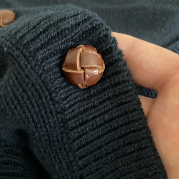 Ralph Lauren collared cardigan with knotted buttons - size Large - Picture 4 of 4